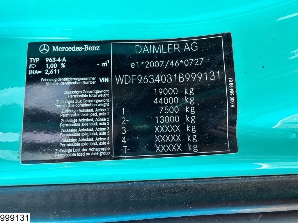 Mercedes Actros 1848 EURO 6, Retarder, PTO, Standairco