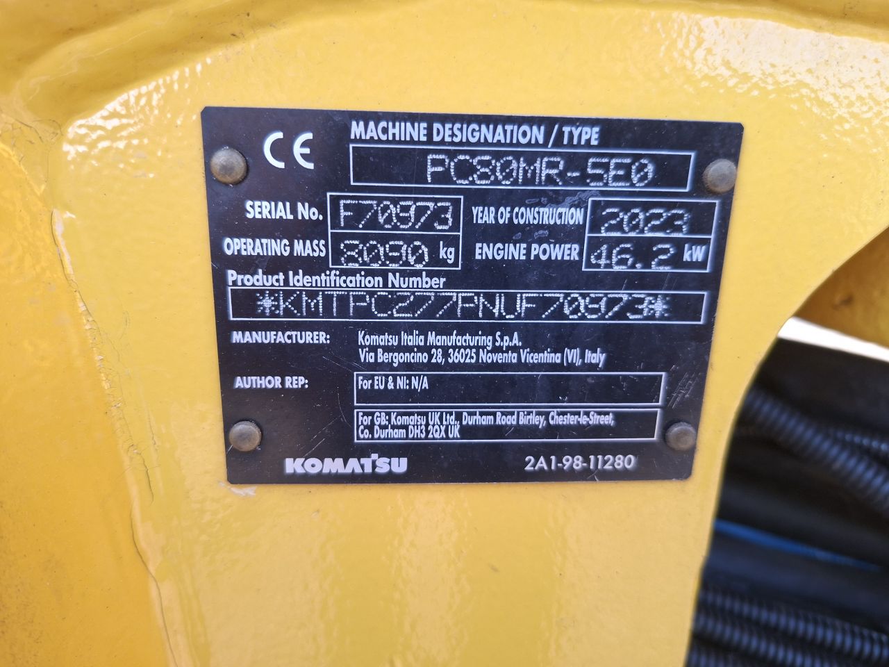 Komatsu Pc80 mr-5EO