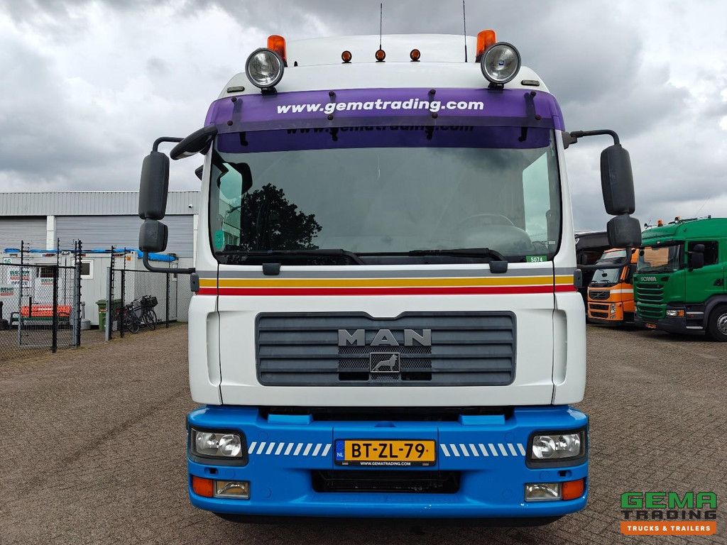 MAN TGM 12.280 4X2 BL 4x2 Schlafkabine Euro4 (6CIL) - Falkom FAS6000 geschlossener Aufbau mit Fernbedienung + 3600 kg Seilwinde - 405.000 km Original - TOP!