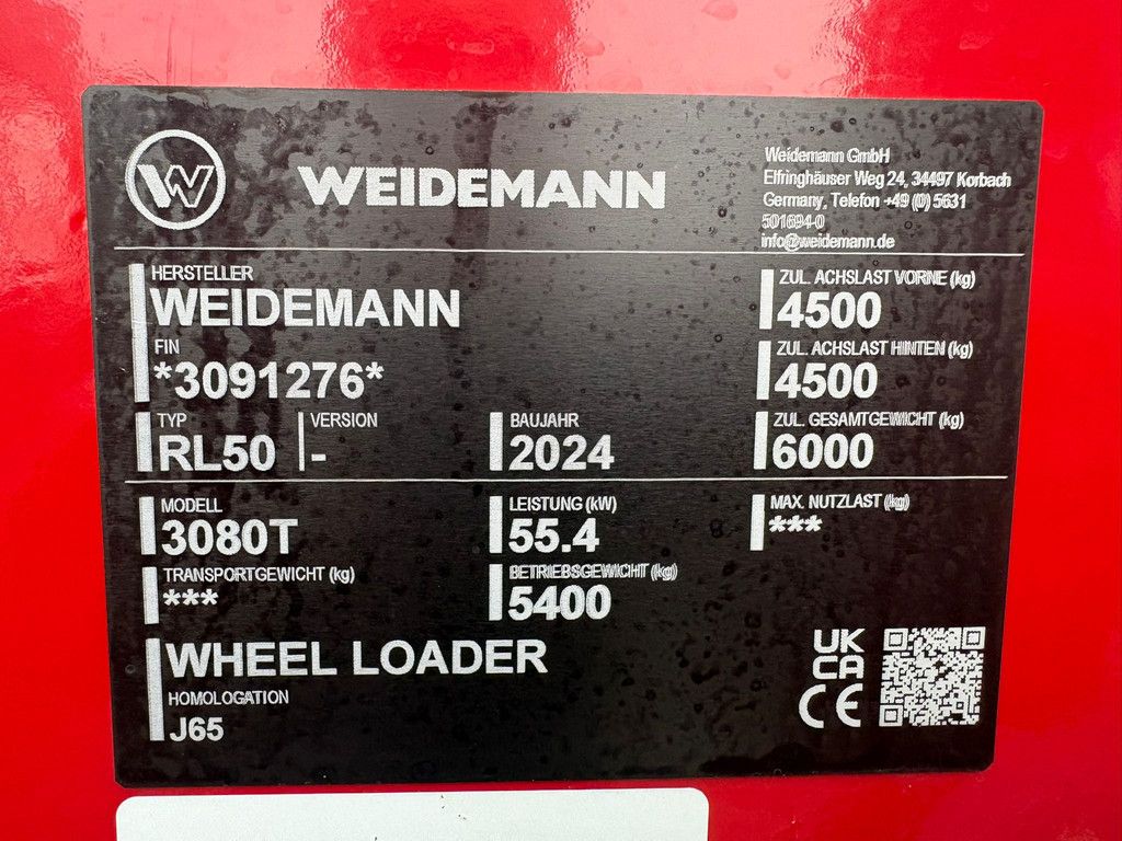 Weidemann Mini Shovel 3080T