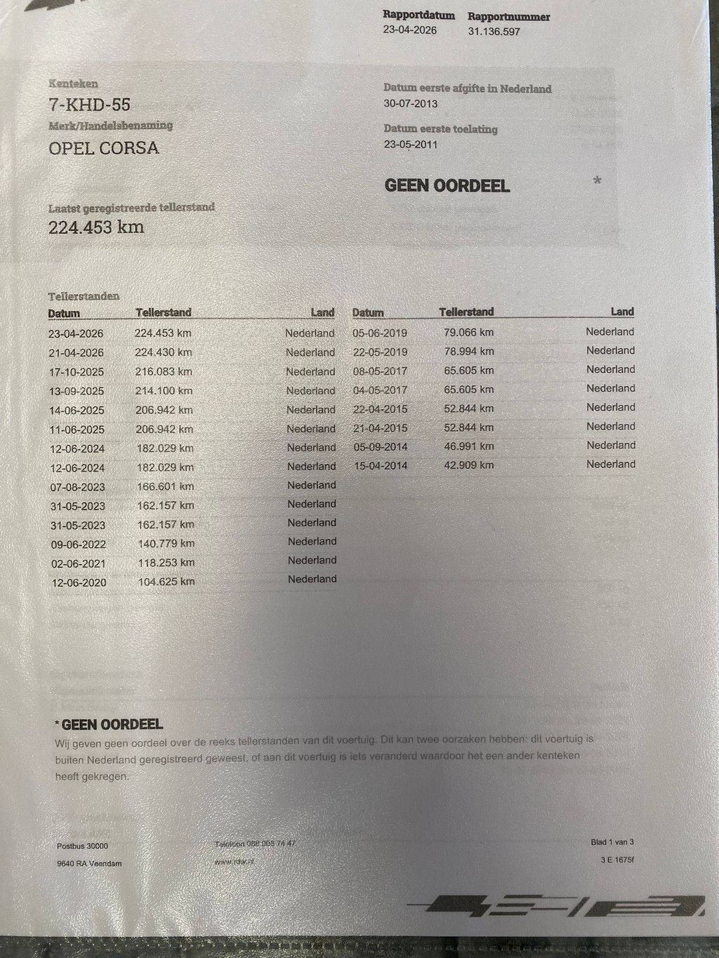 Pkw Opel Corsa Benzin 69 PS 2011 (Margin)