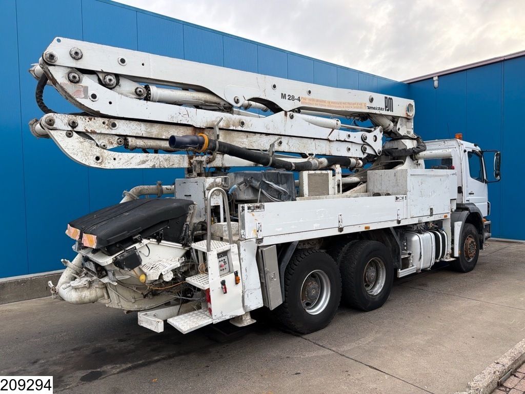 Mercedes Axor 2633 6x4, Putzmeister, Bladgeveerd, Steel spring