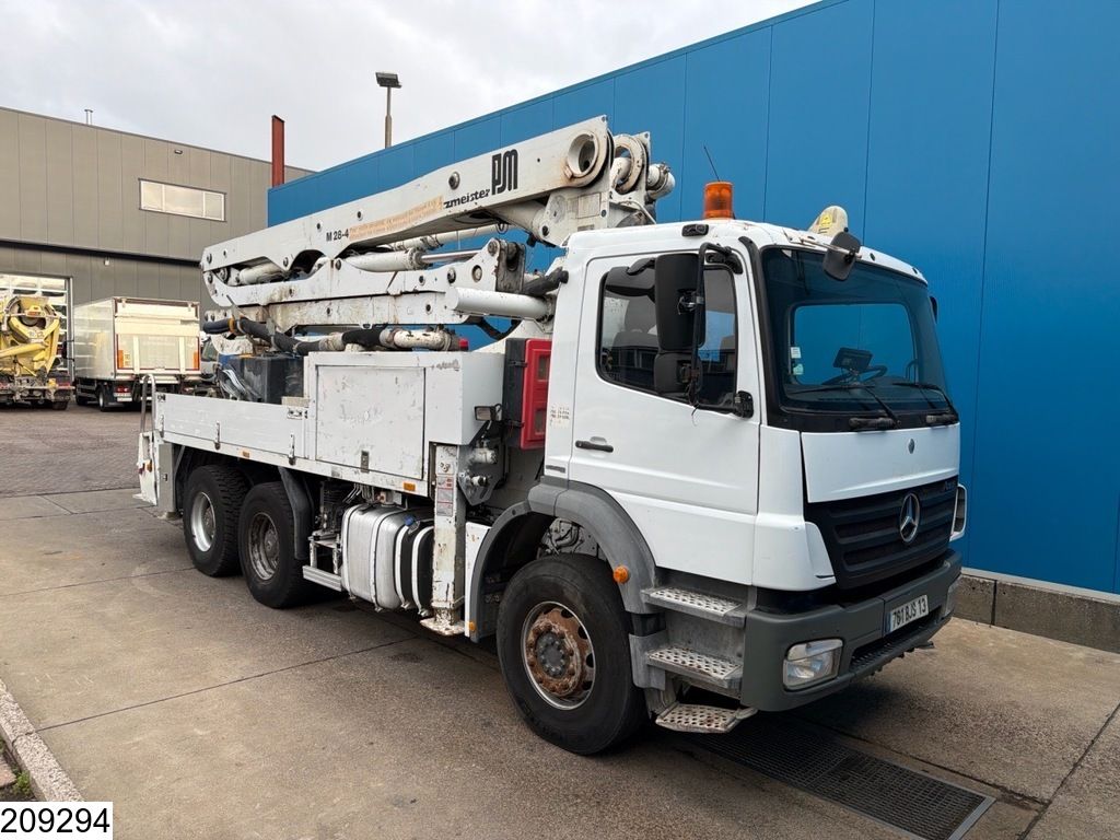 Mercedes Axor 2633 6x4, Putzmeister, Bladgeveerd, Steel spring