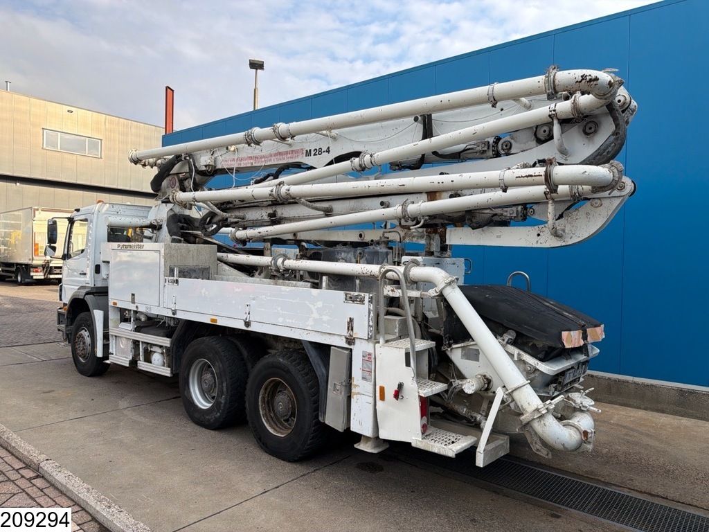 Mercedes Axor 2633 6x4, Putzmeister, Bladgeveerd, Steel spring