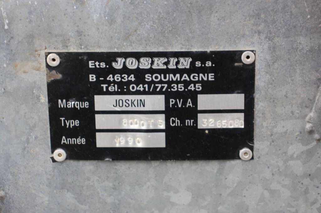 Joskin 8000TS Gülletank 1990