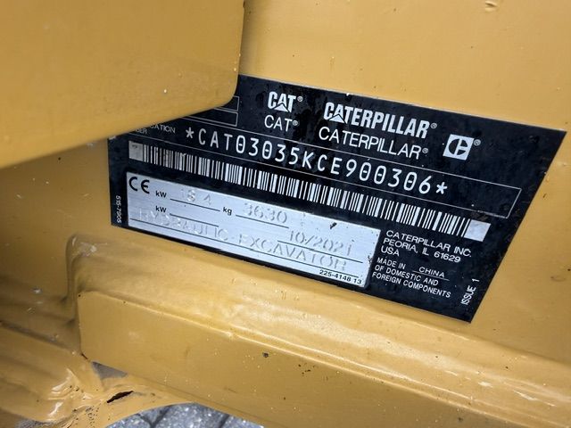 CAT 303.5Ecr Bj2021 2700u SLP/SRT A/C Minigraver Minikraan 3.6T