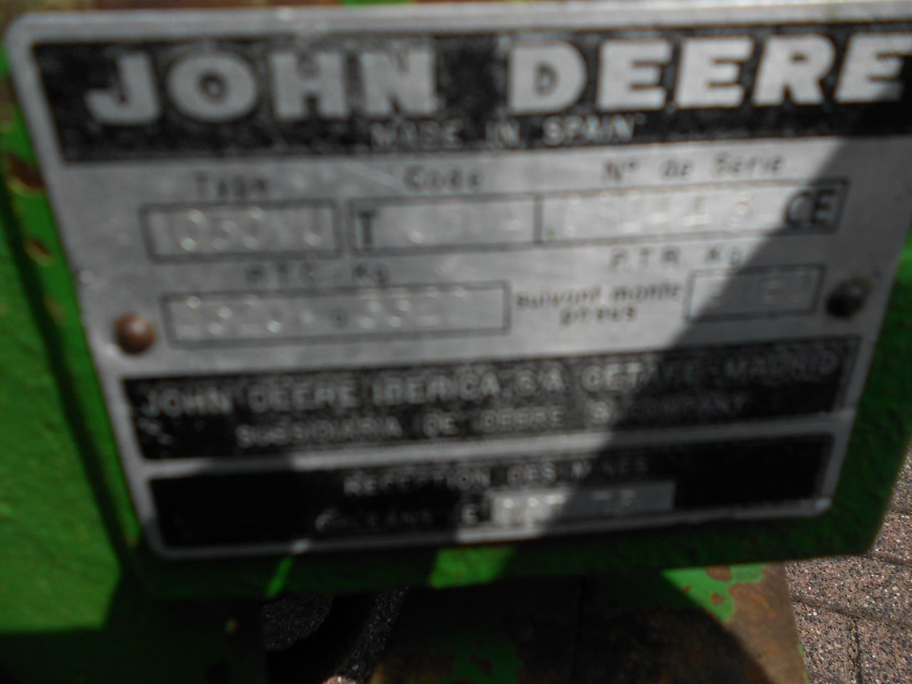 John deere 1030 vu
