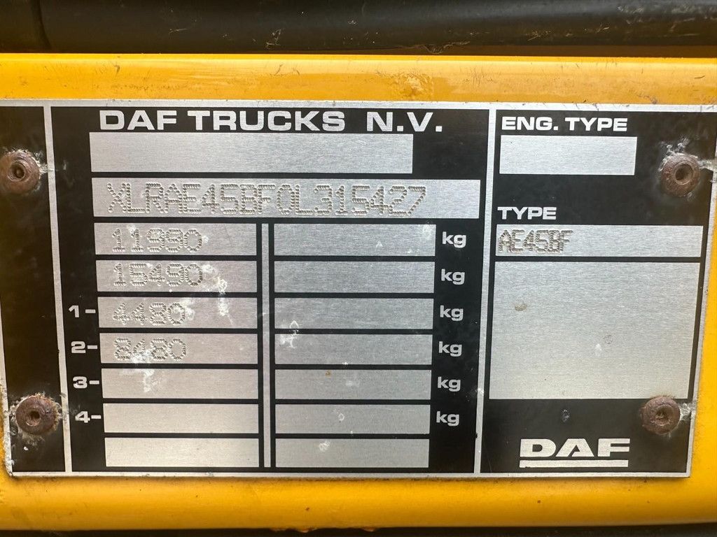 DAF LF45 .160 / NL LKW / EURO 3 / NUR 150.000 KM / NEUER TÜV / MASCHINENTRANSPORT / BLATTFEDERUNG AT1026