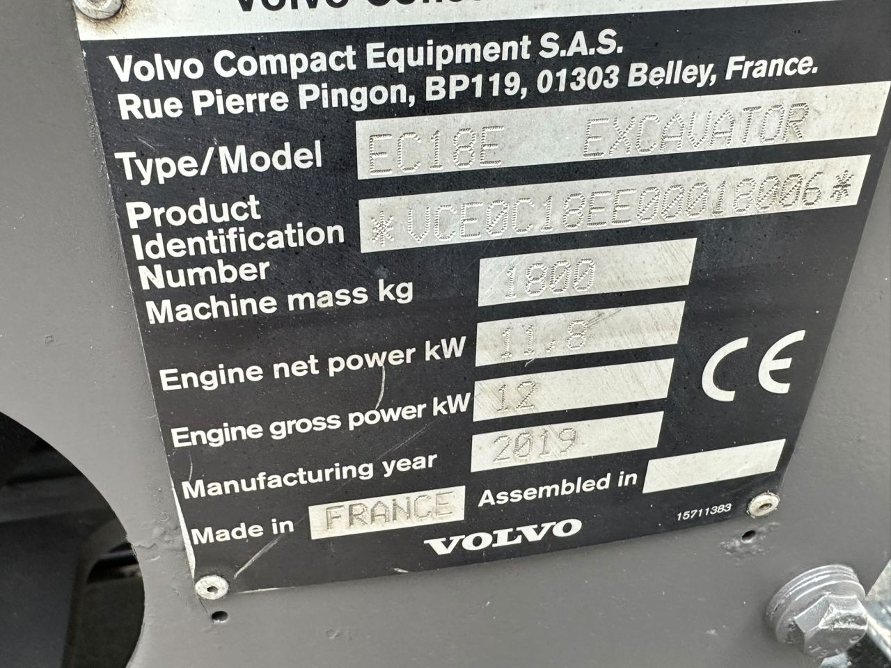 Volvo EC18E