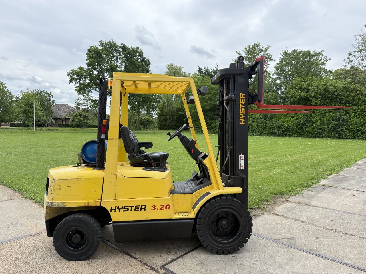 Hyster 3.2 tonner lpg heftruck triplo 4.9m Sideshift 4e ventiel