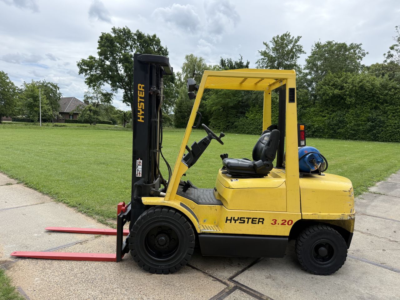 Hyster 3.2 tonner lpg heftruck triplo 4.9m Sideshift 4e ventiel