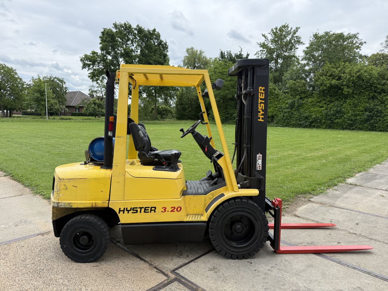 Hyster 3.2 tonner lpg heftruck triplo 4.9m Sideshift 4e ventiel