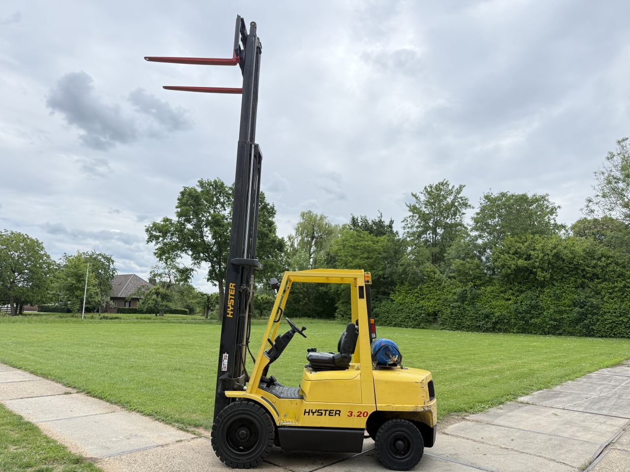 Hyster 3.2 tonner lpg heftruck triplo 4.9m Sideshift 4e ventiel