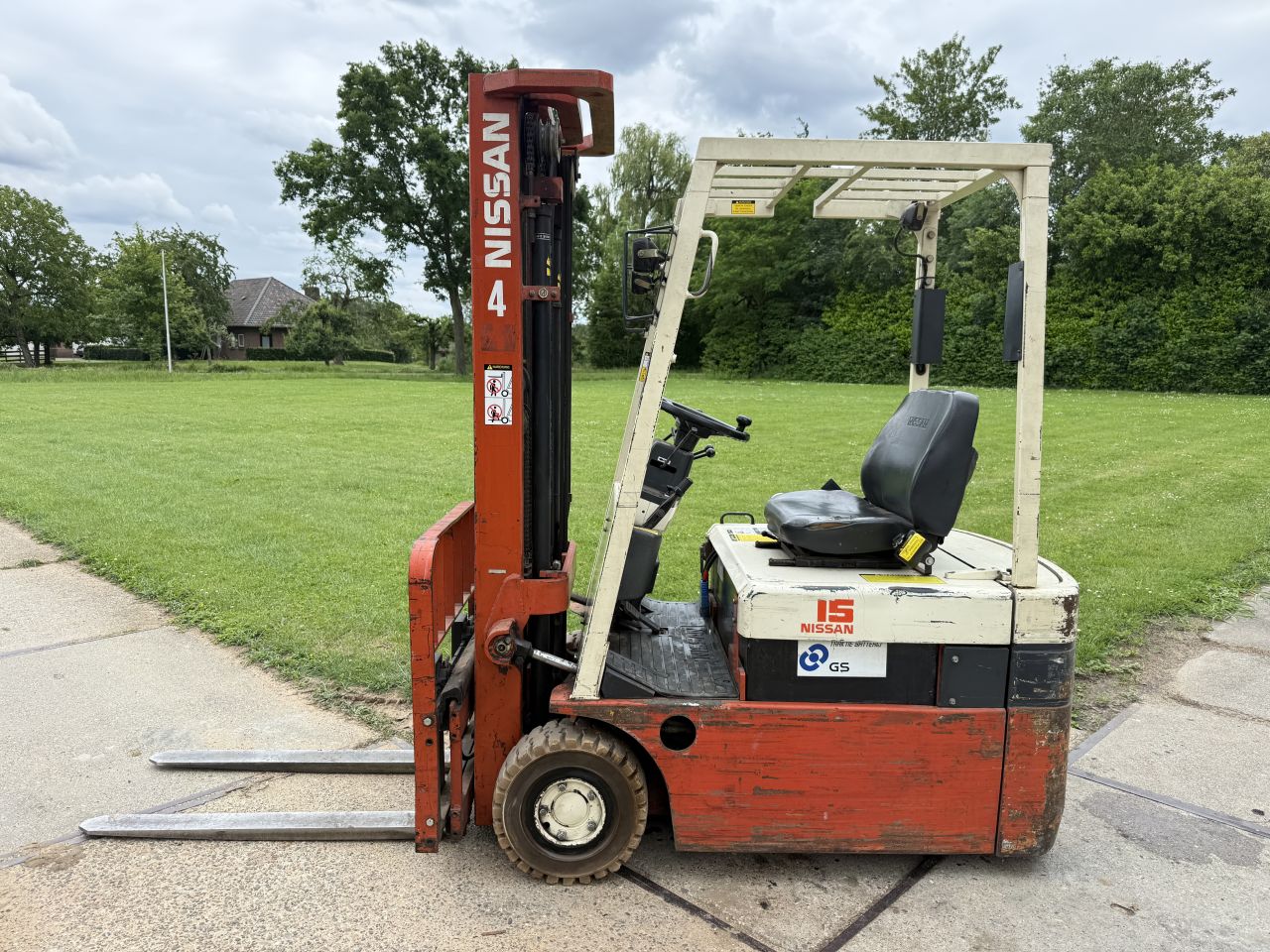 Nissan 1500KG elektrisch 3-delig 515cm freelift Sideshift