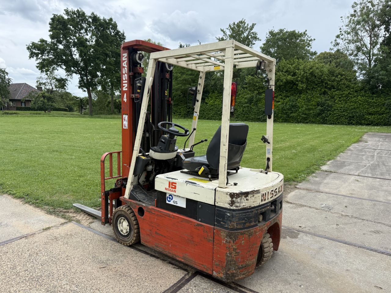 Nissan 1500KG elektrisch 3-delig 515cm freelift Sideshift