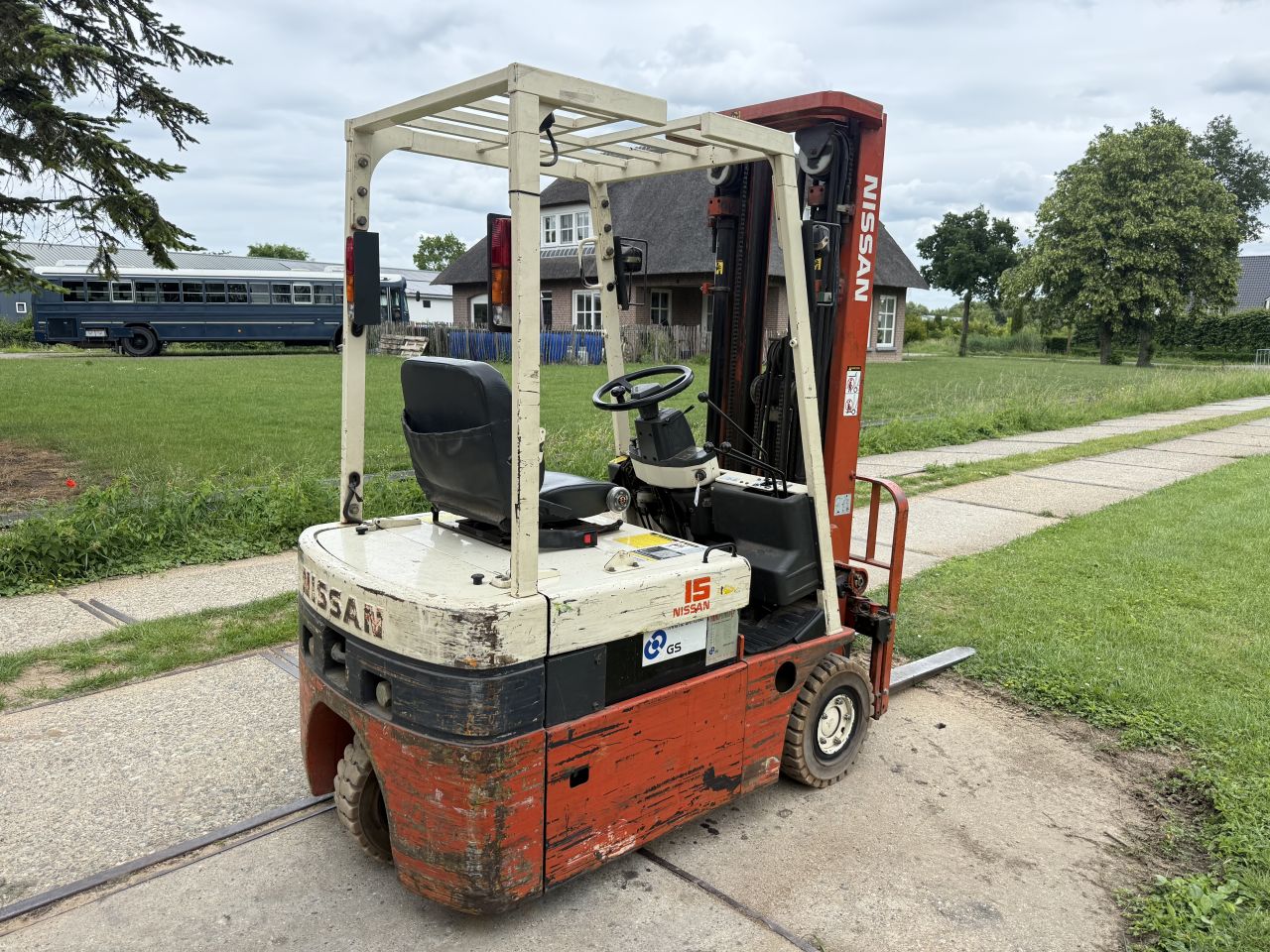Nissan 1500KG elektrisch 3-delig 515cm freelift Sideshift