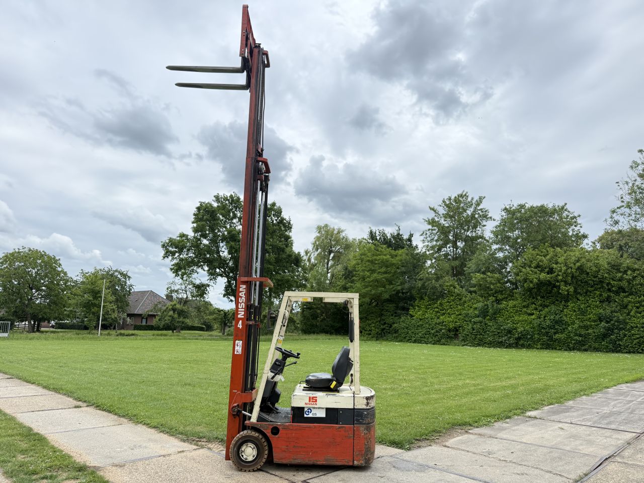 Nissan 1500KG elektrisch 3-delig 515cm freelift Sideshift