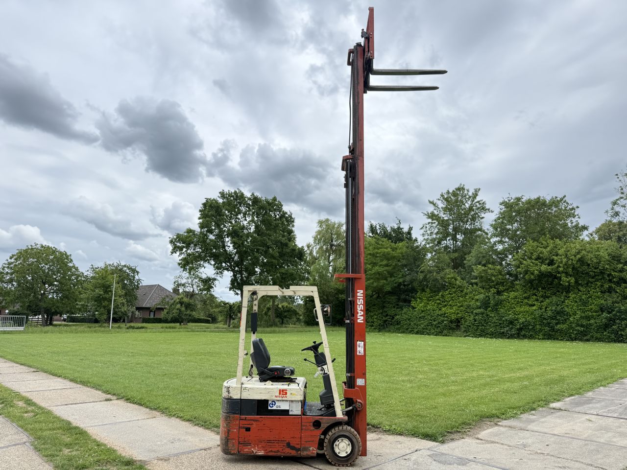 Nissan 1500KG elektrisch 3-delig 515cm freelift Sideshift