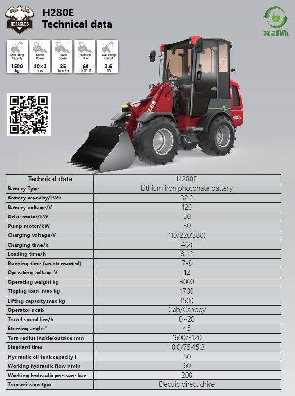 Heracles H280E pro shovel Nieuw! (bj 2026)