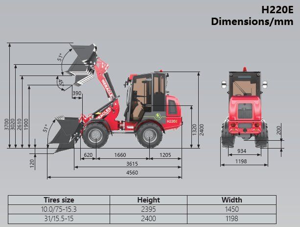 Heracles H220E Pro shovel nieuw! (bj 2026)