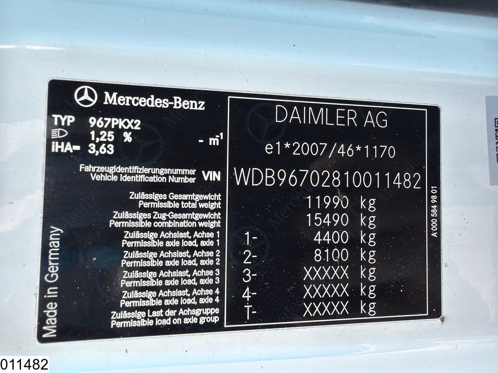 Mercedes Atego 1221 EURO 6, Dhollandia
