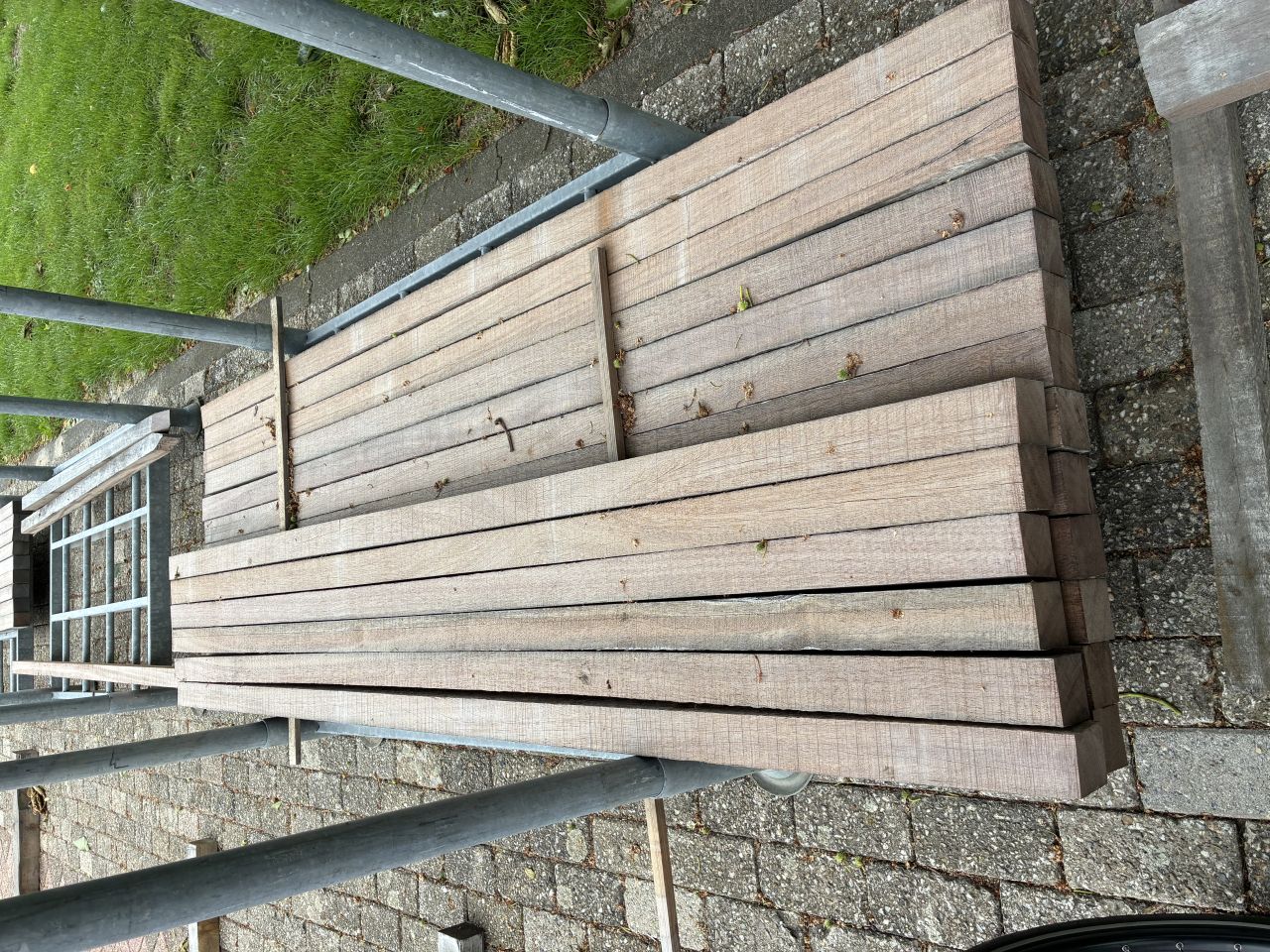 Gebr. Azobe Hardhouten DAMWANDPLANKEN Z.G.A.N!