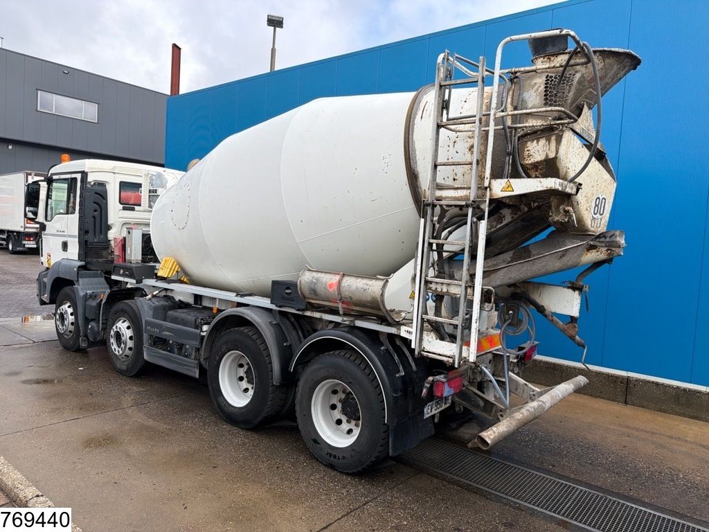MAN TGS 32 420 8x4, Euro 6, Liebherr, 9 m³, Steel suspension