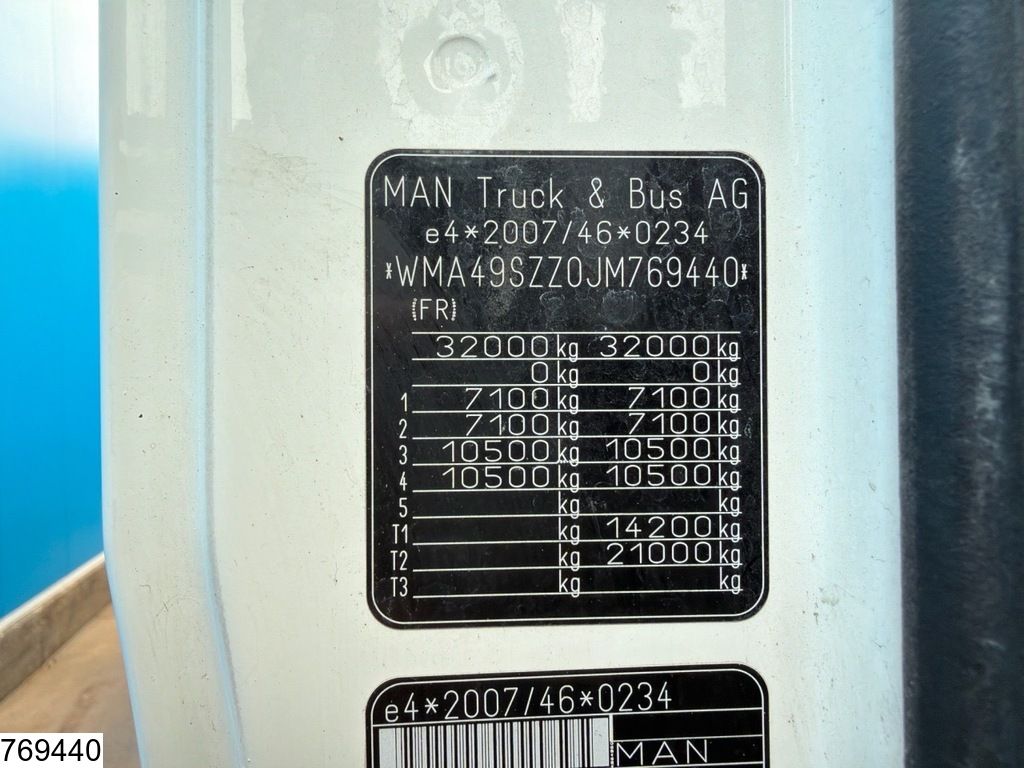 MAN TGS 32 420 8x4, Euro 6, Liebherr, 9 m³, Steel suspension