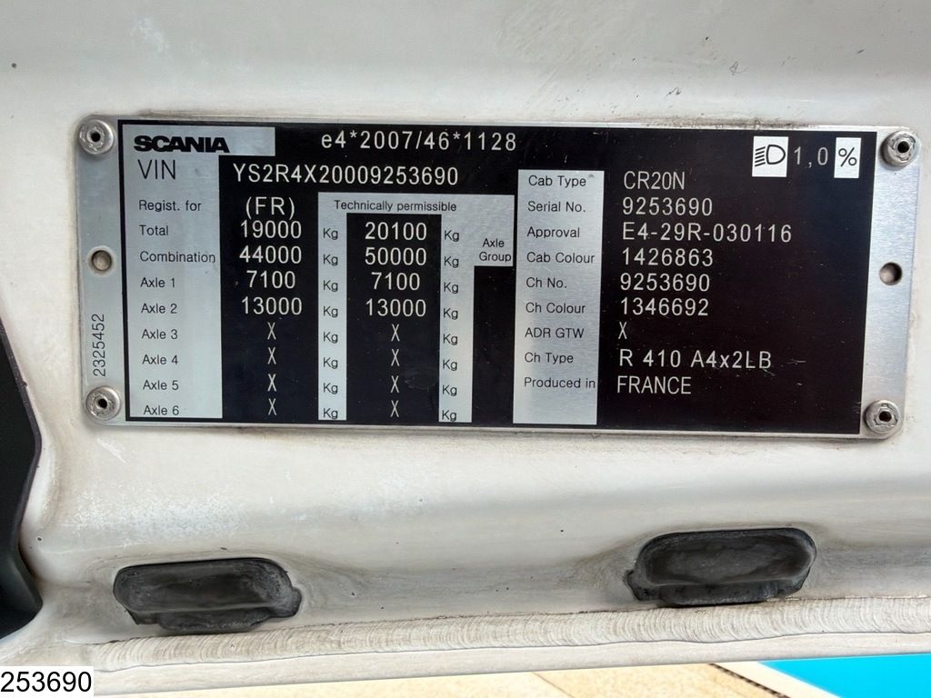 Scania R 410 Euro 6, retarder, Standairco, air suspension