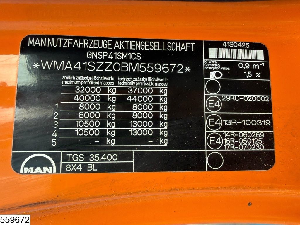 MAN TGS 35 400 EURO 5, HMF, Retarder, Marrel