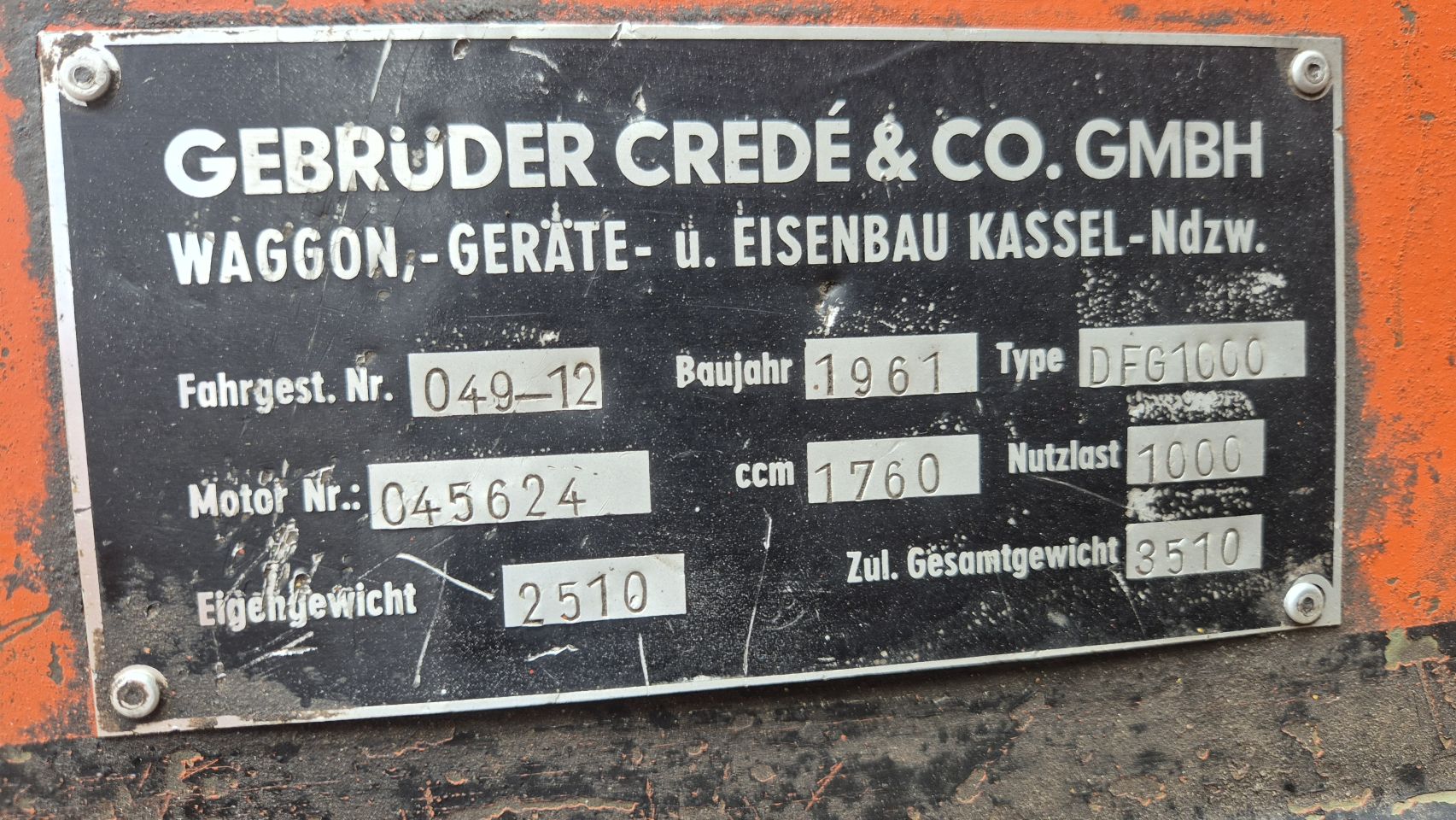CREDE DFG1000 Diesel heftruck
