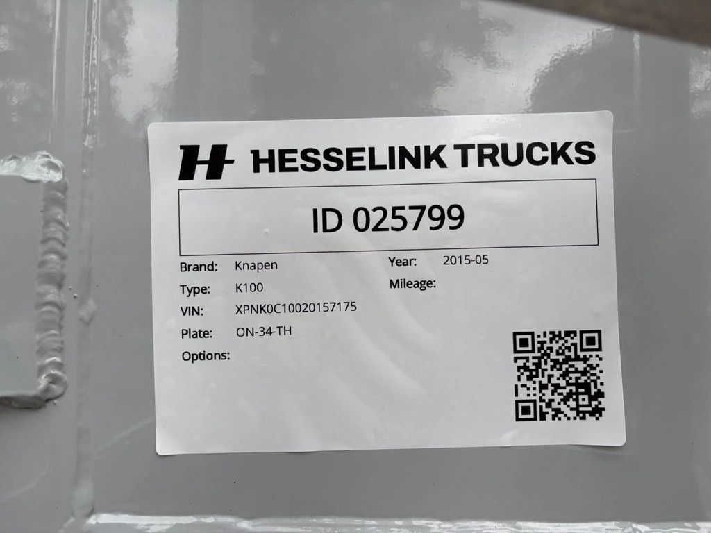 Knapen Trailers 96m3 Liftas Cargo Floor 10MM 2 year old! Afstandsbediening Silver metallic