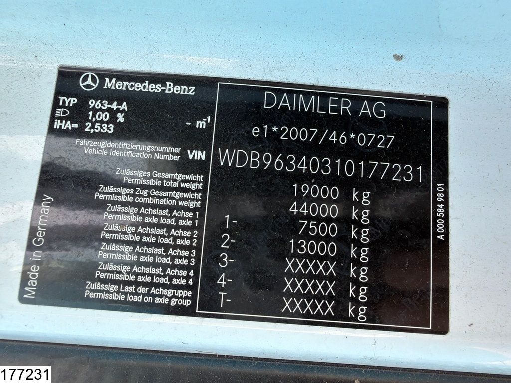 Mercedes Actros 1845 EURO 6, Standairco
