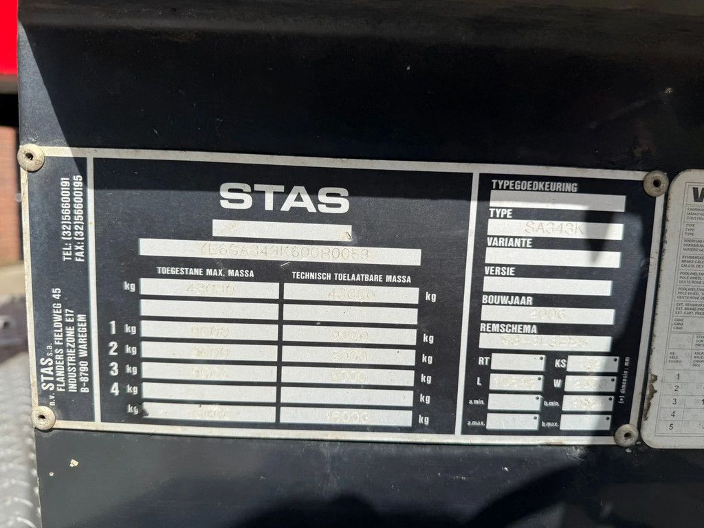 Stas SA343 49m3 Liftas + Naloop Stuuras APK/TUV 11-02-2027