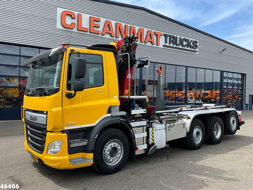 DAF FAQ CF 400 8x2 Euro 6 HMF 26 Tonmeter laadkraan Just 190.212 km!