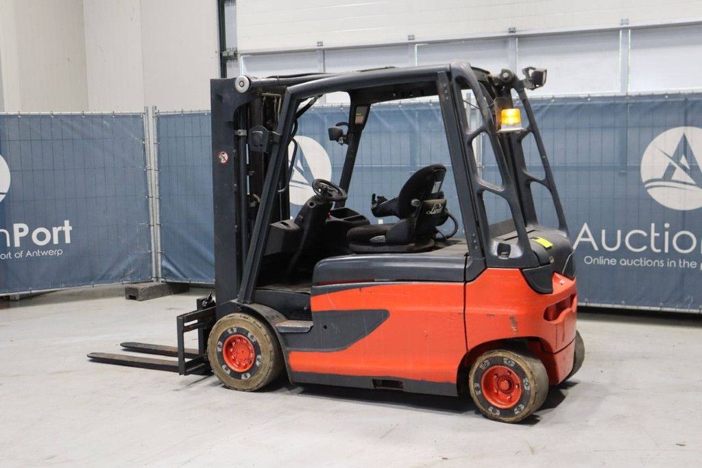 Linde E25L-01 Electric Forklift 2500kg 4.35m 2012