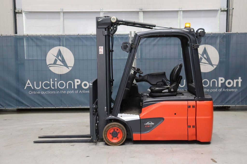 Linde E16L-02 Electric Forklift 1600kg 3.5m 2017