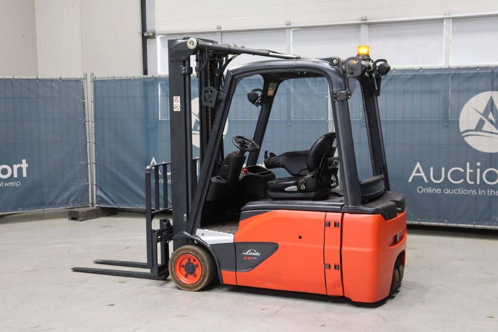 Linde E16L-02 Electric Forklift 1600kg 3.5m 2017