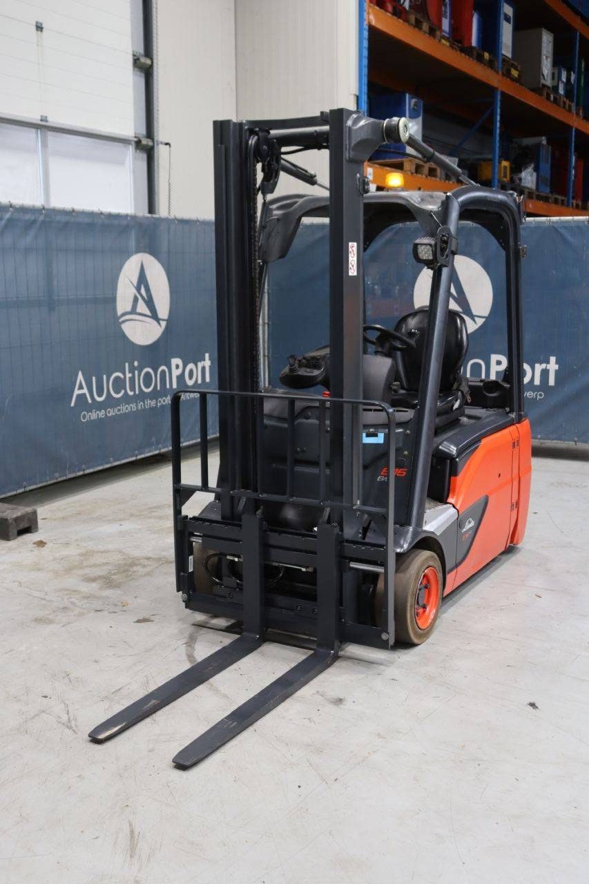 Linde E16L-02 Electric Forklift 1600kg 3.5m 2017
