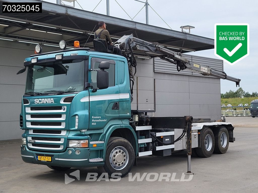 Scania R480 6X2 NL-Truck Penz Crane 1620CHL + cable lift Manual Lift-Axle Euro 4