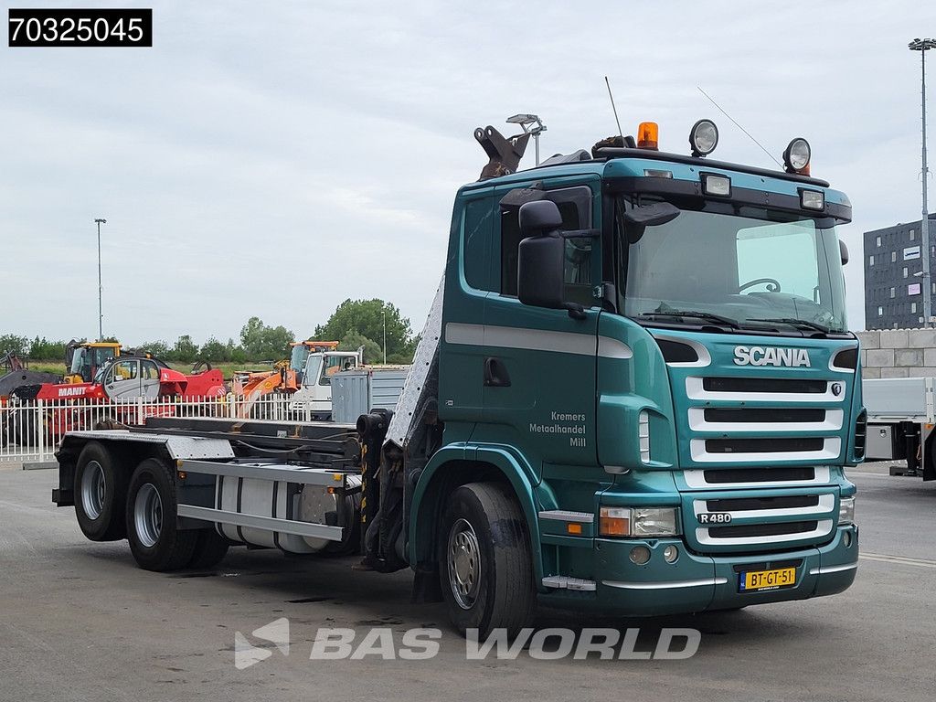 Scania R480 6X2 NL-Truck Penz Crane 1620CHL + cable lift Manual Lift-Axle Euro 4