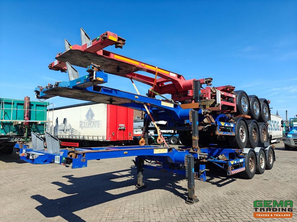 Broshuis 3UCC-39 Stack of 3 Multis - LiftAxles - All Connections - Saf Axles Disc Brake
