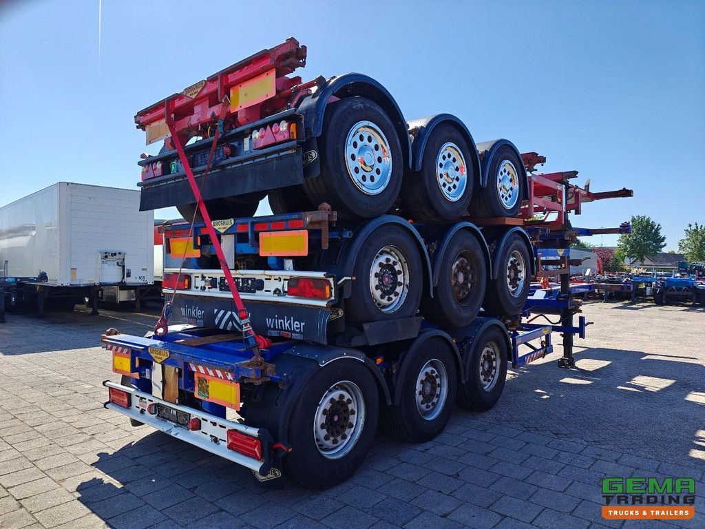Broshuis 3UCC-39 Stack of 3 Multis - LiftAxles - All Connections - Saf Axles Disc Brake