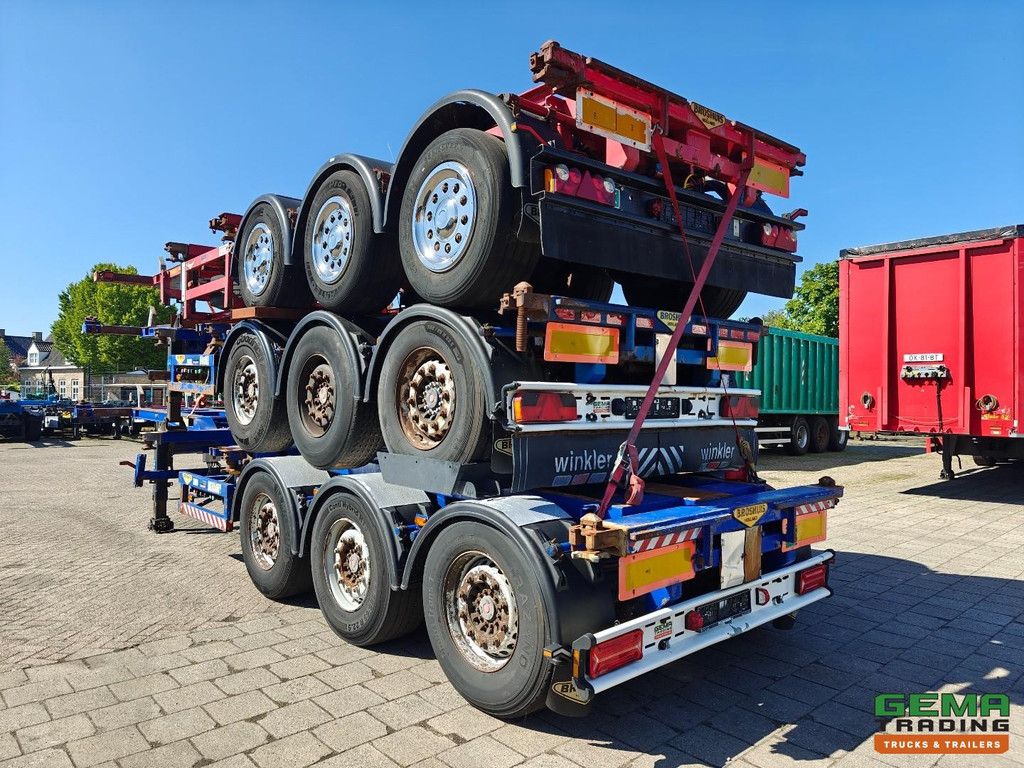 Broshuis 3UCC-39 Stack of 3 Multis - LiftAxles - All Connections - Saf Axles Disc Brake