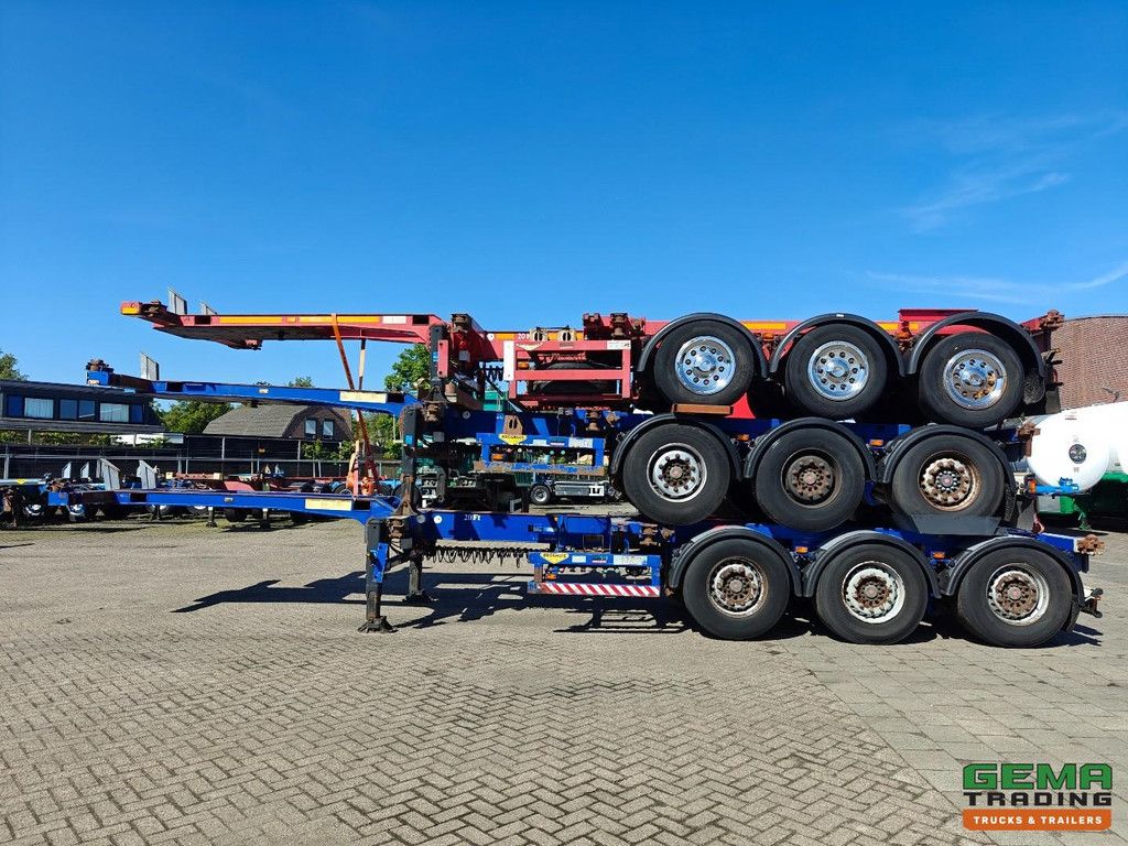 Broshuis 3UCC-39 Stack of 3 Multis - LiftAxles - All Connections - Saf Axles Disc Brake