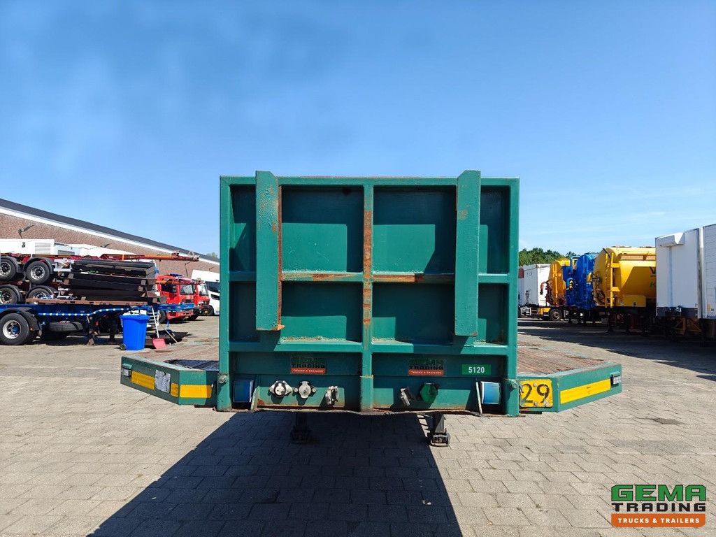 Contar B 1727 LD 13.6m Open Loading Platform - Stakes / Eyes / TwistLocks - 2x Lift Axles - Hardwood Floor - 3-Axle BPW Drum Brake