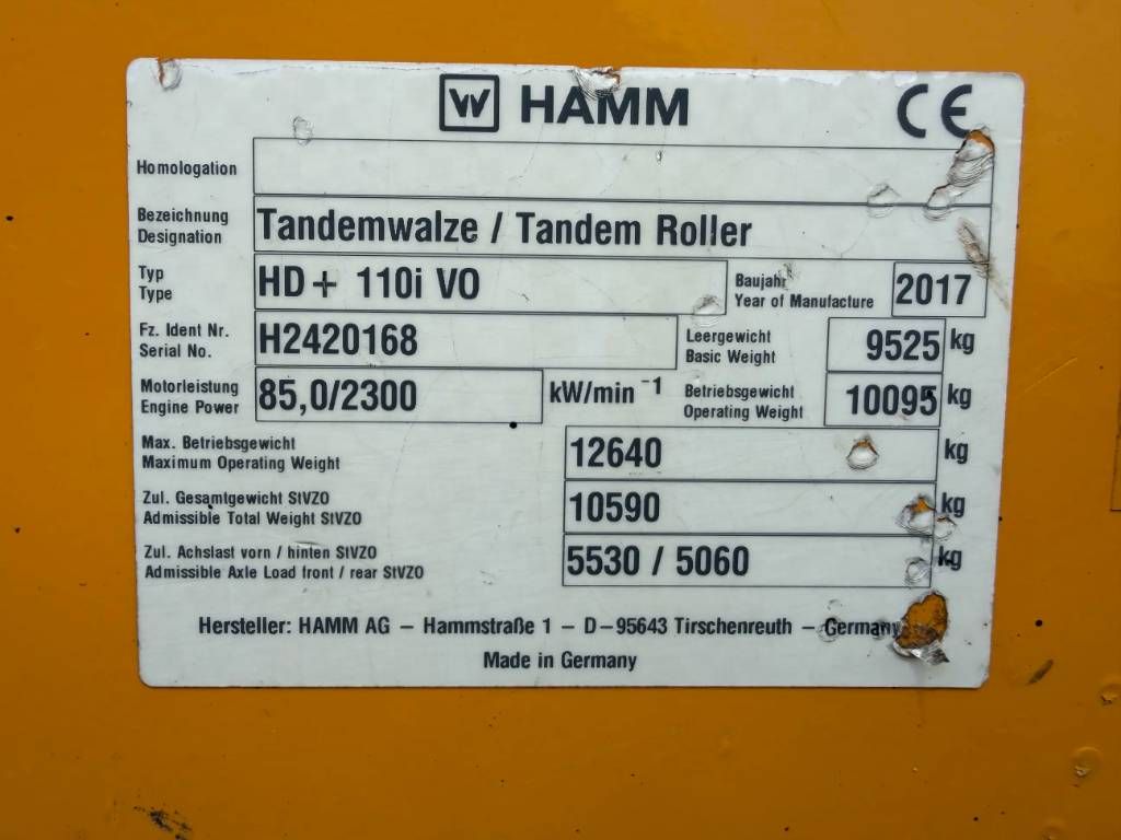 Hamm HD+ 110I VO