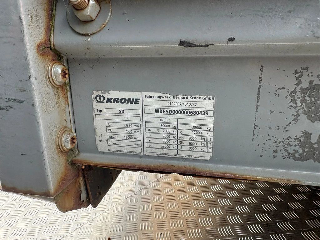 Krone SD MEGA Schuifzeilen/Schuifdak BPW