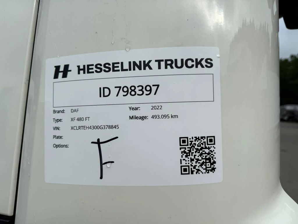 DAF XF 480 4x2 SSC Super Space ACC 2x tank 1435L 493.095KM!