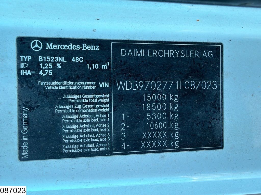 Mercedes Atego 1523 EURO 3, Tautliner